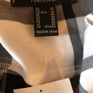 Juniors Forever 21 size XS black and white dress